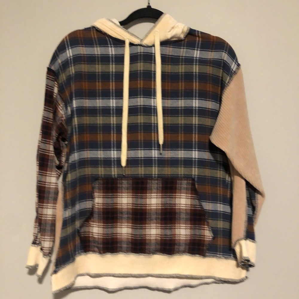 Plaid Multicolor Men's Hoodie